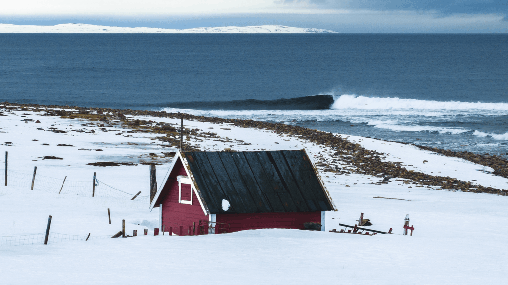 Image of greenland's sea shore.